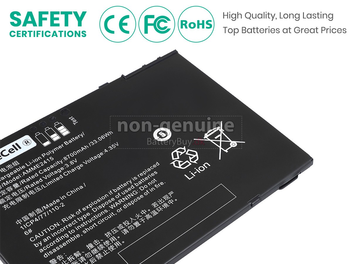 Zebra AMME2415(1ICP4/77/110-2) udskiftningsbatteri