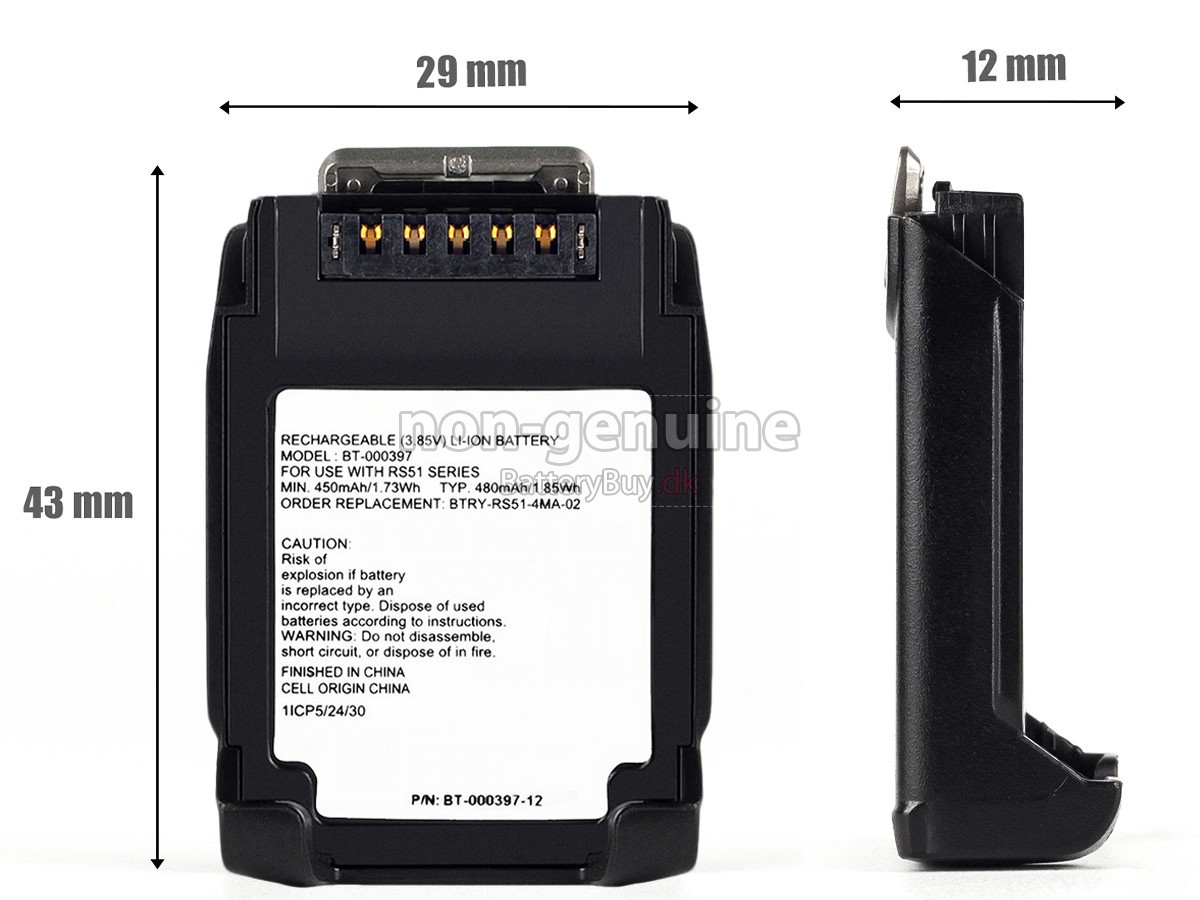 Zebra RS5100 2D udskiftningsbatteri