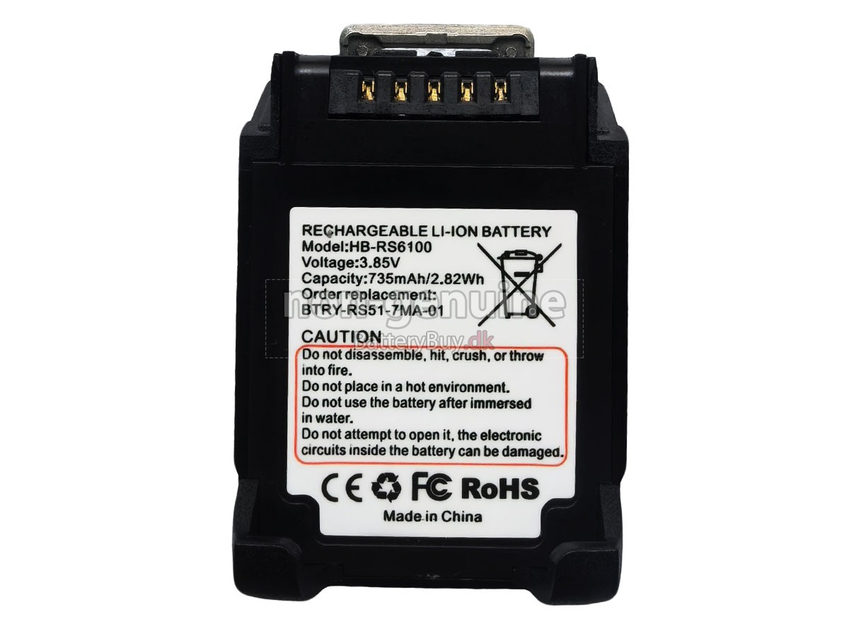 Zebra RS5100 2D udskiftningsbatteri