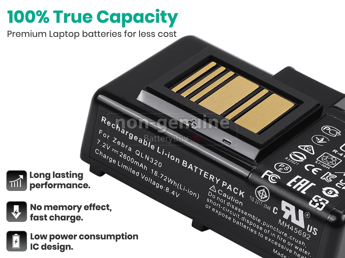 Zebra ZQ500 udskiftningsbatteri