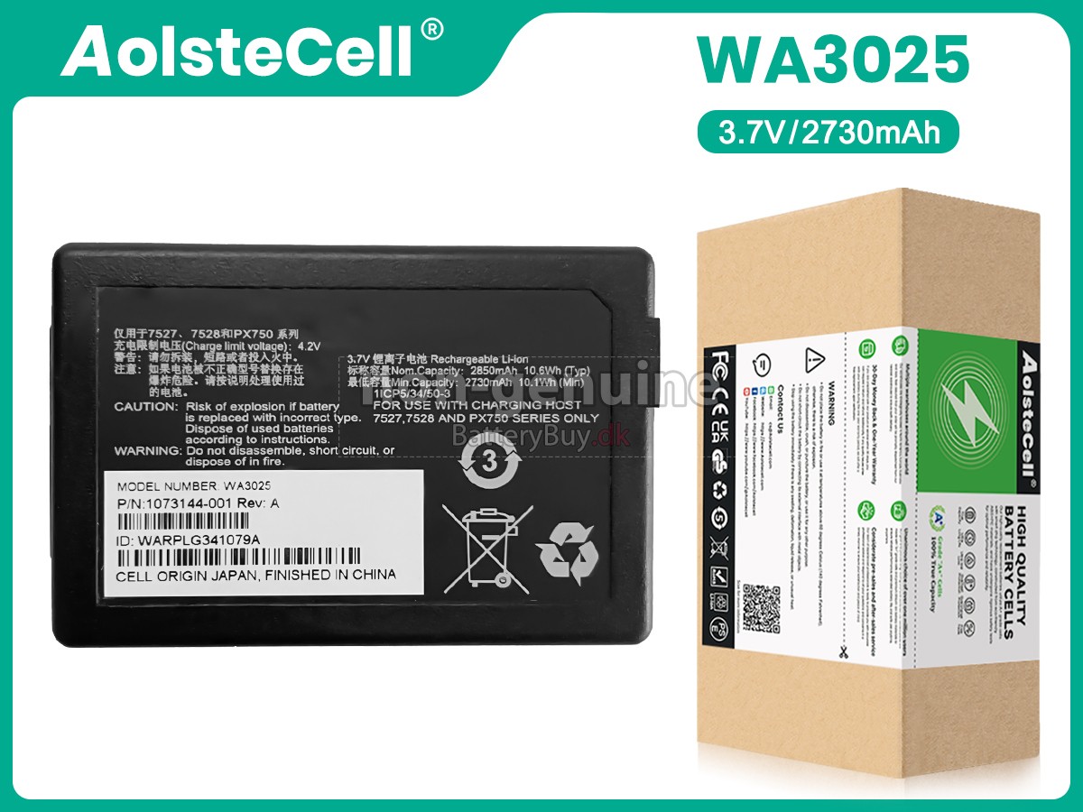 Zebra WA3025 udskiftningsbatteri
