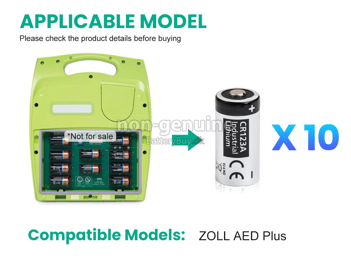 ZOLL AED PLUS udskiftningsbatteri