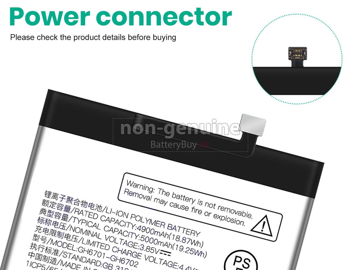 ZTE GH6701-GH6702 udskiftningsbatteri