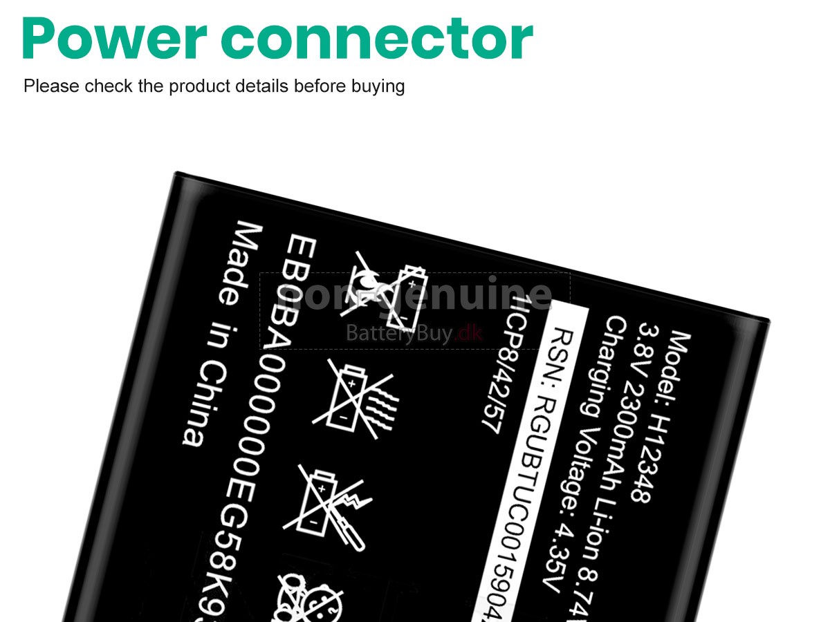 ZTE H12348 udskiftningsbatteri