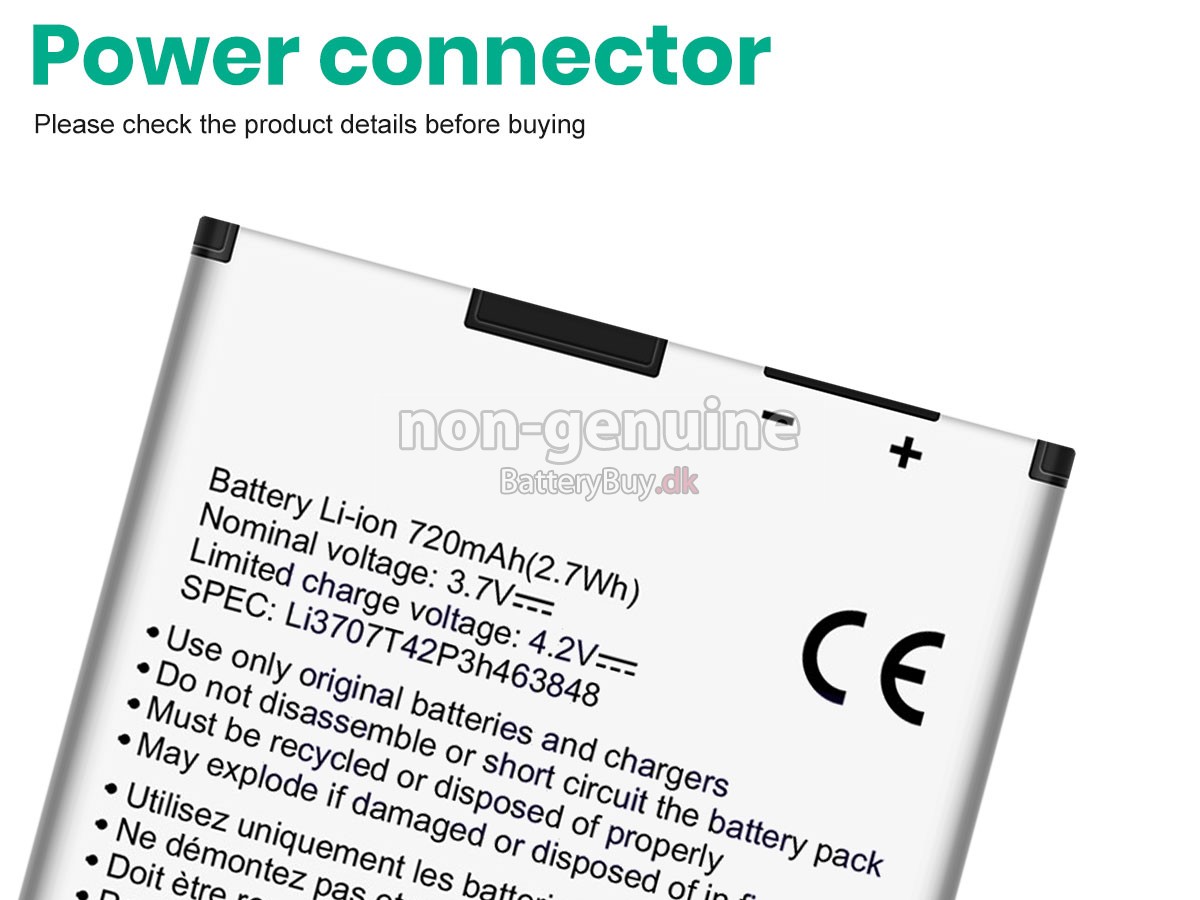 ZTE A711 udskiftningsbatteri
