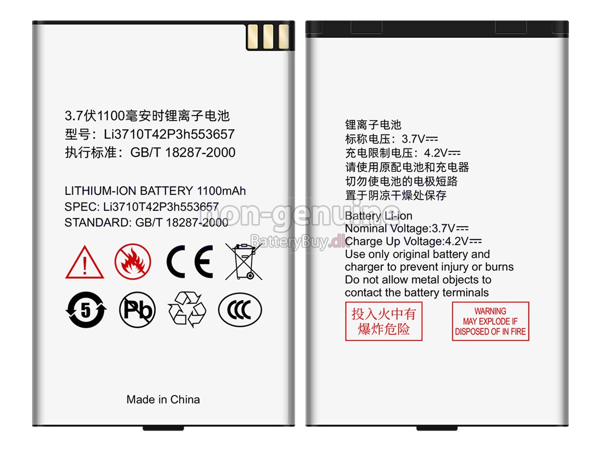ZTE S718 udskiftningsbatteri