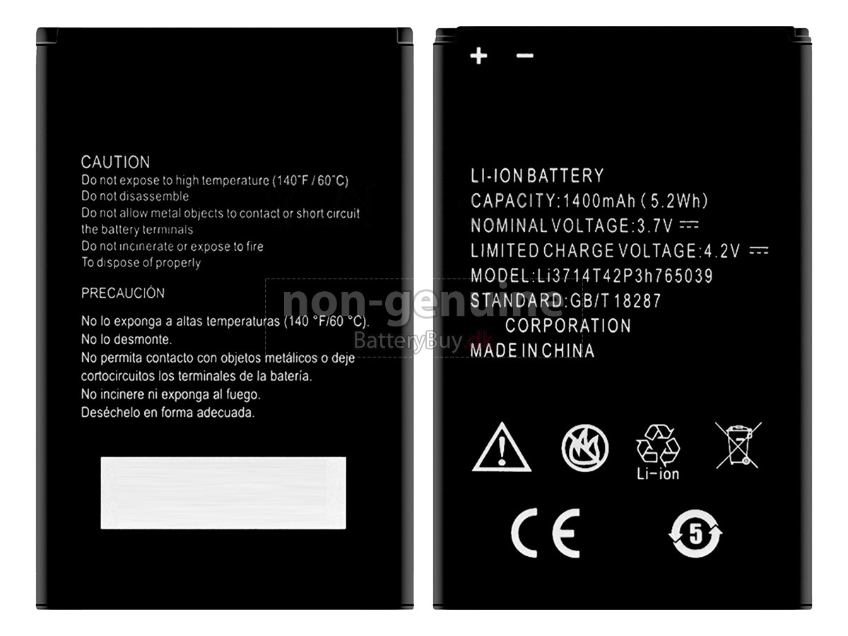 ZTE A5 udskiftningsbatteri