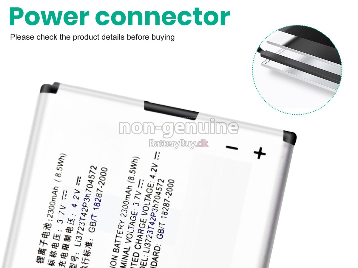 ZTE MF91 4G WIFI udskiftningsbatteri