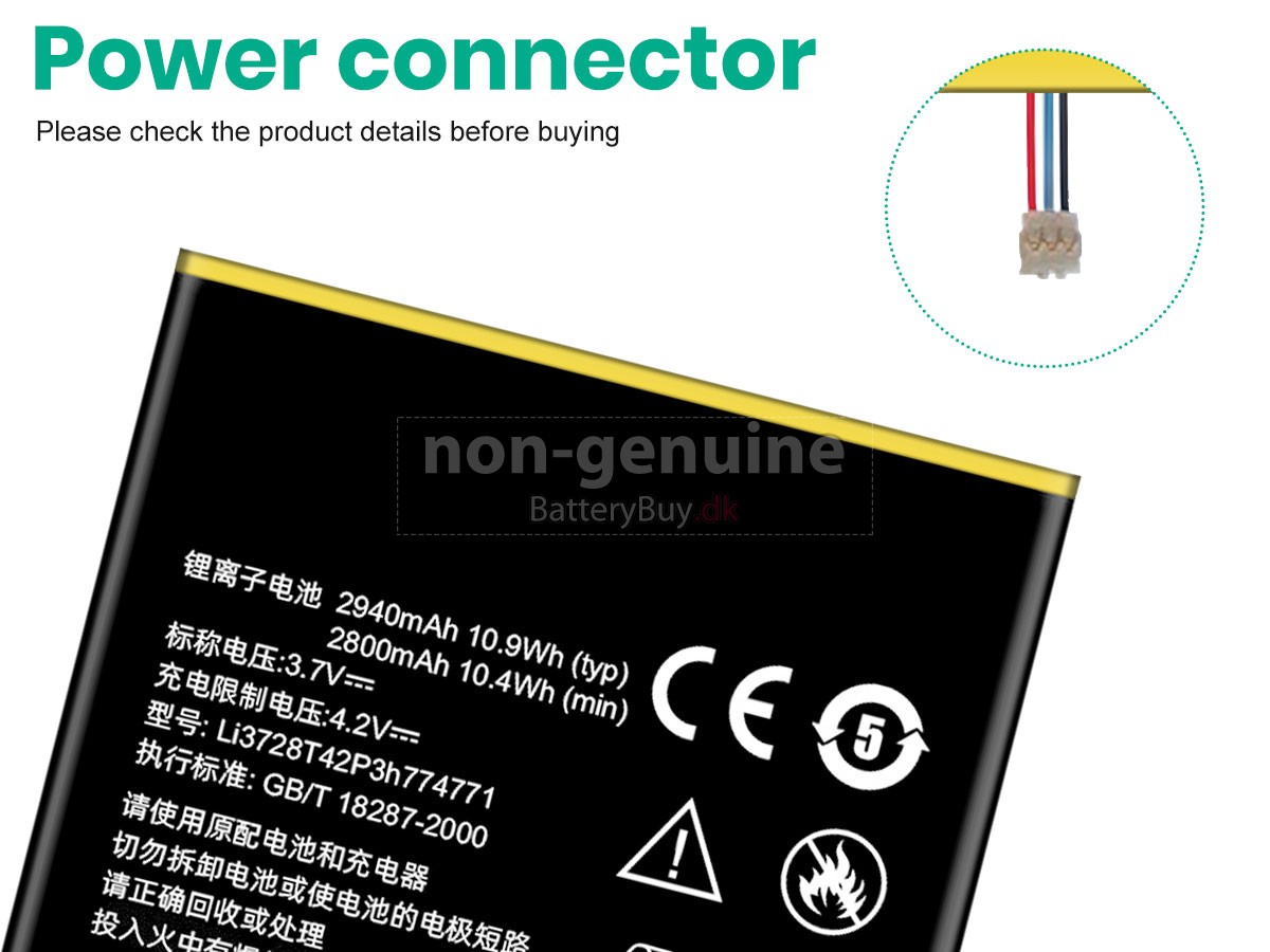 ZTE MF915 udskiftningsbatteri